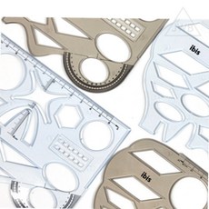 에스웍 휘어지는 모양자 종합도형자, 랜덤1개