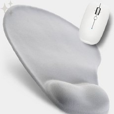 컴퓨터 작업 손목 완화 메모리폼 젤 타입 편안한 사무실 게이밍 장시간 타이핑, 1개, 2-마우스패드-블랙