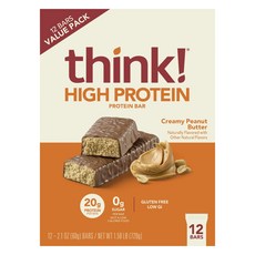THiNK 高蛋白棒奶油花生醬 12 包, 720g