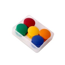 칼라원형자석홀더 중 혼합 (5개입) 메모지 게시대 교구