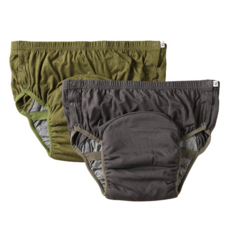 成人學習褲, 軍綠色,2XL65-80公斤失禁內褲老人防漏護理內褲, 1個, 1個裝