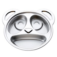 사라사 304스텐 유아 식판, 팬더, 단품, 1개