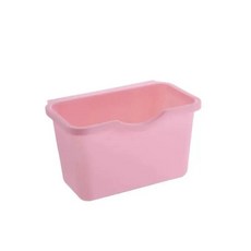 주방 캐비닛 문짝 걸이식 쓰레기통 대형 커버되지 않은 벽걸이, 색상: 1. Pink
