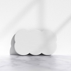 규조토 컵받침 3color 세트 구름 모양 물흡수 코스터 주방 테이블 매트, 화이트, 1개