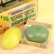 KC인증 변색망고 크런치 슬랑이 말랑이 촉감놀이 스트레스볼, 단품, 단품