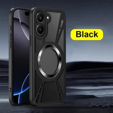 샤오미 레드미 Turbo 5 4 Pro Max 충격 방지 커버용 풀 메탈 합금 형 방열 마그네틱 흡착 케이스, 01 Turbo 4, 02 Black