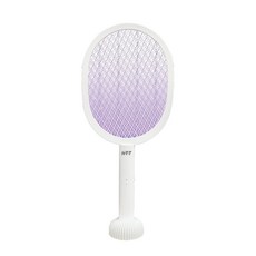 H.T.T 二合一紫光誘蚊電蚊拍 HTT-2421, 白色