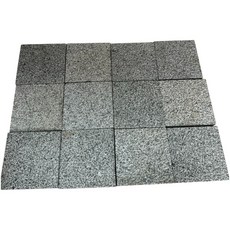 灰色花崗岩磚 - 戶外花園鋪設、耐用石材、庭院裝飾, G654機切荔面塊石，10*10*3/6塊