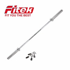 Fitek 奧林匹克長槓 86英吋 220公分長 20公斤標準槓 不可摔 專業舉重訓練