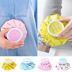 골든트리 냉온 찜질용 워터 주머니팩 아이싱팩 냉찜질펙 온찜질펙 아이스팩 얼음팩, 1개, 노랑(랜덤디자인), 14.5cm