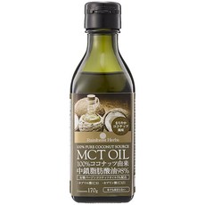 MCT OIL 엠씨티오일 코코넛 유래 100% 170g 유기농 버진 코코넛오일 5% 배합, 1개