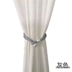 자석 커튼 클립 홀더 타이백 행잉 볼 홈 데코, 1개, 8. 3-2pcs-grey
