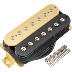 Musiclily아르텍 HBA117 알니코 5 자석 언커버 험버커 7현 전기기타 브릿지 픽업 18.4K 블랙, Zebra Neck, 1개