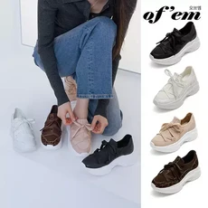 오브엠 여성 리본 스니커즈