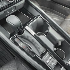 Auovo 먼지 방지 매트 2023 2024 2025 혼다 어코드 액세서리 도어 슬롯 패드 자동차 인테리어 자동차 식 자동차 센터 콘솔 도어 라이너 컵 홀더 라이너 (화이트 트, 화이트