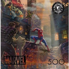 CEACO 스파이더맨 vs 더 시니스터 식스 500피스 직소 퍼즐 - 사이즈 54 x 38.1cm(21.25 15인치) 퍼즐용 포스터 포함