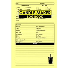캔들 메이커 로그북: 사업주가 프로젝트의 세부 사항을 기록할 수 있는 홈메이드 만들기 로그북, 기본