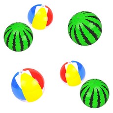 소형 대형 비치볼 수박비치볼 삼색비치볼 탱탱볼 물놀이 워터파크 발리볼 풀장 수영 해변 캠핑 물놀이용품, 삼색비치볼(소), 1개