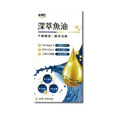 金博氏 深萃魚油 84% 高濃度 60粒/瓶 超臨界 黃金比例 迷你好吞 台灣公司貨, 1個, 60顆