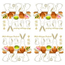 蝶谷巴特餐巾紙 藝術紙, 1個, 33x33 四格圖