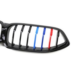 BMW 8 시리즈 G14 2020-2024 자동차 앞 범퍼 단일 라인 환기 그릴, 02 Carbon Look