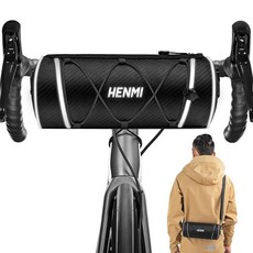 HEN 자전거 핸들바백 4L 어깨끈 가방 산악 로드 바이크 여행용, 1개