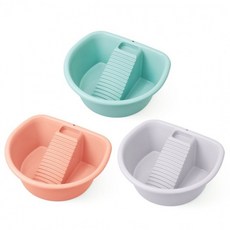 애벌세탁 속옷 양말 손빨래 가정용 타브레터 빨래판대야 3color, 1개, 타브레터 빨래판대야 (살구핑크)