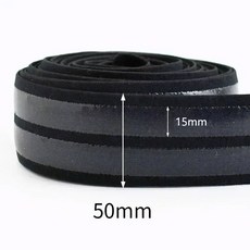 미터 속옷 실리콘 탄성 밴드 미끄럼 방지 고무 테이프 허리 벨트 재봉, 24. EB038-Black-50mm, 가. 10-50mm, 1개