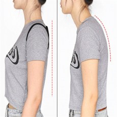 브릭스톤즈 어깨교정밴드 말린어깨, 블랙(M)