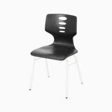 스튜디오칼츠 학원용의자 401체어 프레임 화이트, 블랙, 1개