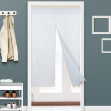 공간 분리 커튼 다용도실 베란다 주방 현관 가림막 방문 창문 스트라이프 인테리어 띠커튼 봉집형 사생활