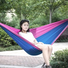 플라잉 초경량 캠핑 해먹 핑크블루 감성캠핑 캠핑용해먹 해먹침대