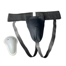 남성용 태권도 사타구니 보호대 그래플링 조크스트랩 산다 스파링용 안전, 블랙XL, 면, 1개