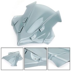 MT-09 Tracer GT / Tracer 900 GT 抗壓擋風鏡，適用於 2018-2019 年的 Yamaha 車款, 透明灰色, 1個
