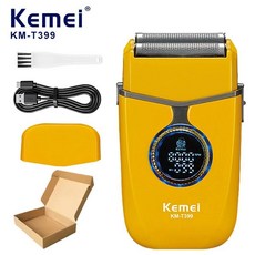 케메이 전기면도기 전문가용 얼굴 면도기 왕복식 포일 바버 머신 수염 트리머, 1. KM-T399paper box, 기본