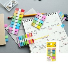 루나mall 팝업플래그 네온 7색 20매 책갈피용