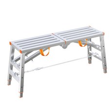 우마 일자형 사다리 안전사다리 작업대 작업발판 굳세 접이식 우마사다리 단계별 높이조절 가능, 1개