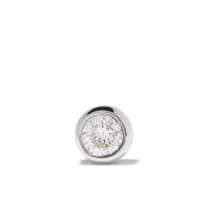 마리아블랙 메가 도트 14K 화이트 골드 다이아몬드 스터드 이어링