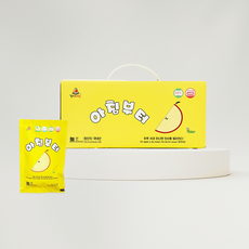 아침부터사과즙 30포(개입) 100ml 아기 간식 사과주스 쥬스 무설탕 무첨가 저온착즙 선물용 경북 영주, 3L, 30개