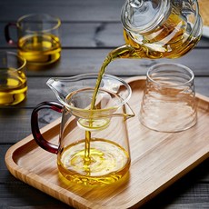 수타미 내열유리 유리숙우 GD013 380ml, 그린