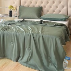 메종드라종 여름이불 시원한 쿨이불 쿨링 냉감, 올리브그린