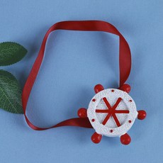 심플하고 귀여운 캐릭터 커튼 자석 버클 아이디어 펀치 프리 커튼 버클 제공, 빨간색 방향타, 1개