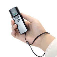 미라클엠 블루투스 무선 바코드스캐너 1D 2D QR코드 리더기, 1개, MQ350W