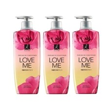 엘라스틴 퍼퓸 러브미 컨디셔너 600ml x 3개 향기로운 린스 헤어케어 샤워 목욕