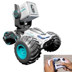 카메라 달린 RC카 실시간 촬영 RC 자동차 스마트폰 제어 원격 탱크 무선 조종, C
