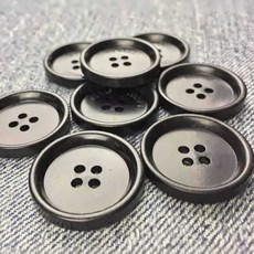 영국풍 고급 스타일 단추 블랙수트 캐시미어코트 트렌치코트 단추 23mm 25mm 28mm, 1개, 5. 25mm (6개입)
