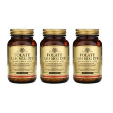솔가 폴리 애시드 엽산 1 333 MCG DFE (800 MCG FOLIC ACID) 250정 [3통] Folate, 3개