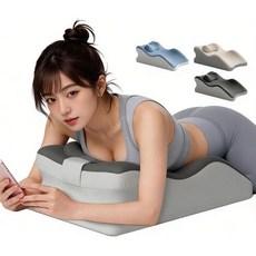 삼각형 요추쿠션 등받이 쿠션 일본, 파란색