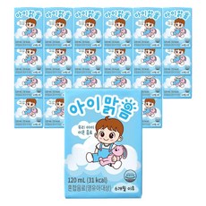 일화 아이맑음 우리아이 이온음료, 120ml, 24개