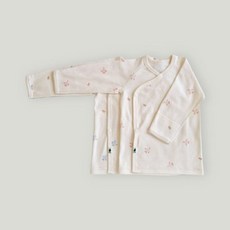 해피버드 60수 양면배냇저고리(2color)